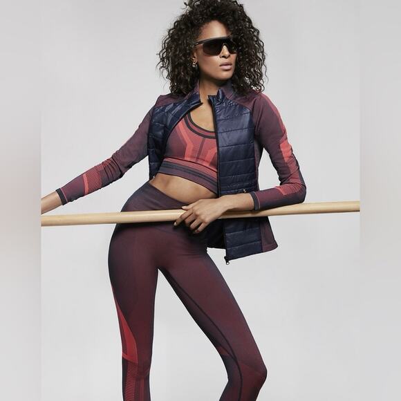 LNDR Buzz PrimaLoft Mixed-Media Quilted Jacket in Fluro Pink - Picture 1 of 3